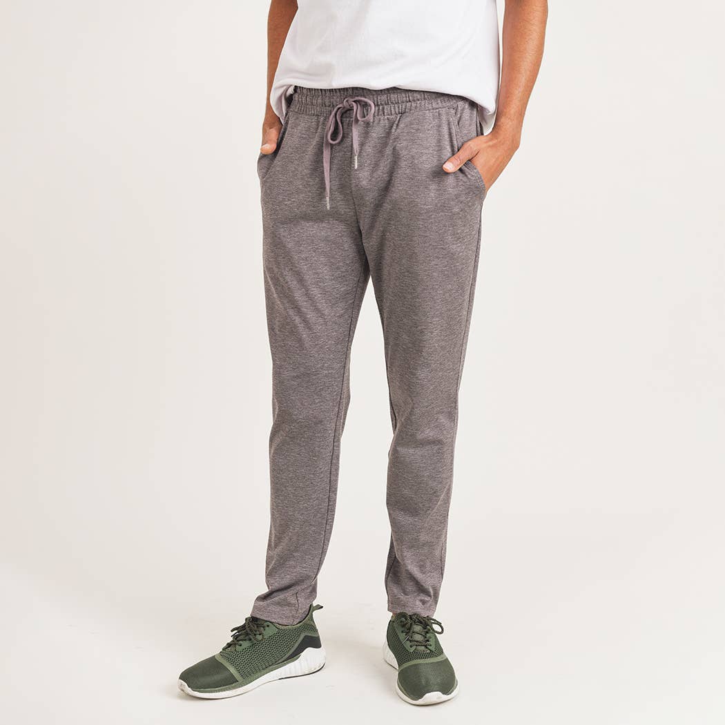 Mono B MEN- Drawstring Joggers with Zippered Pocket