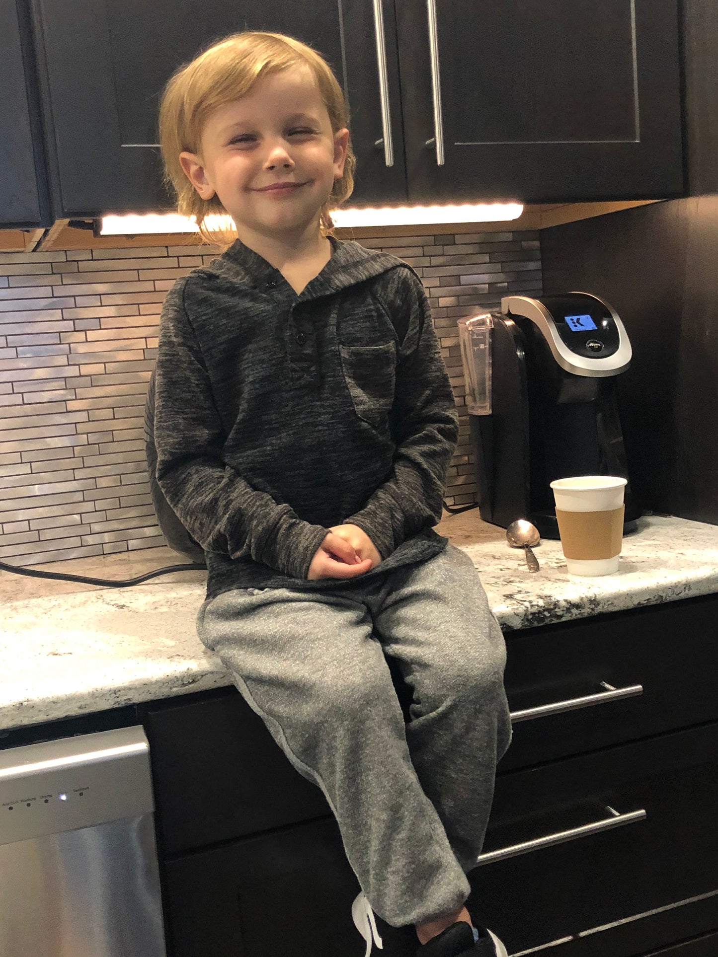 DANIEL L- Boys Color Block Front-Pocket Hoodie