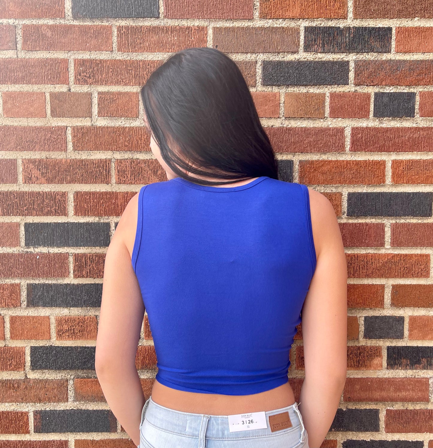 ZENANA- Twist Front Crop Top