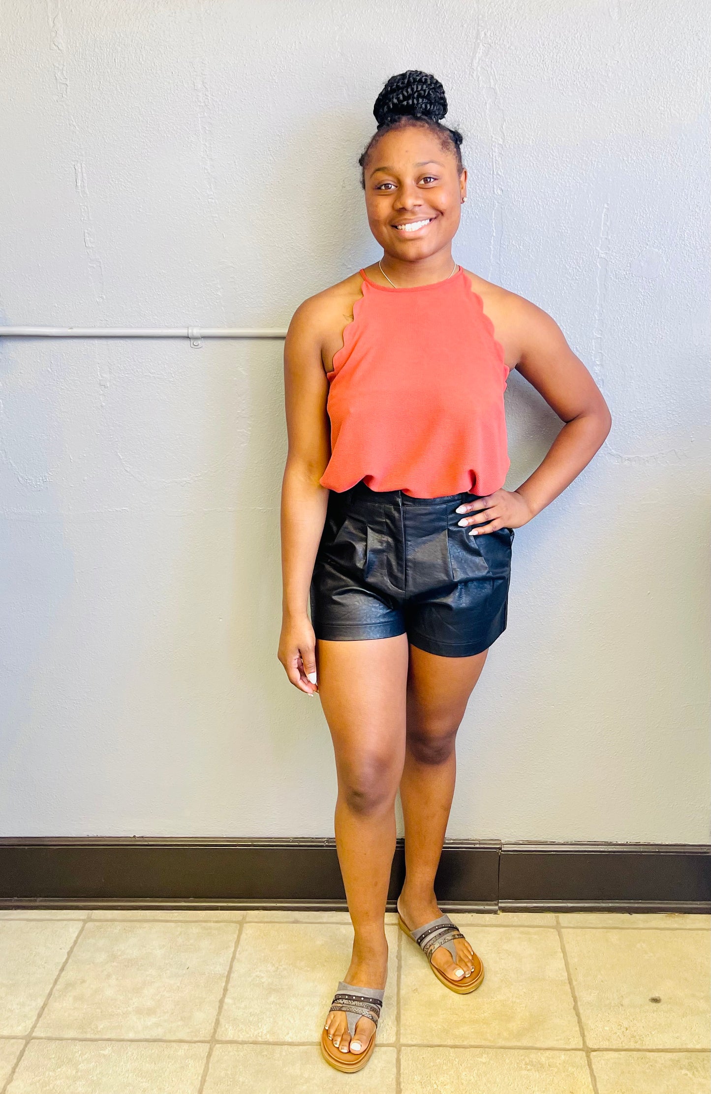 MINE- Solid Keyhole Halter Tank