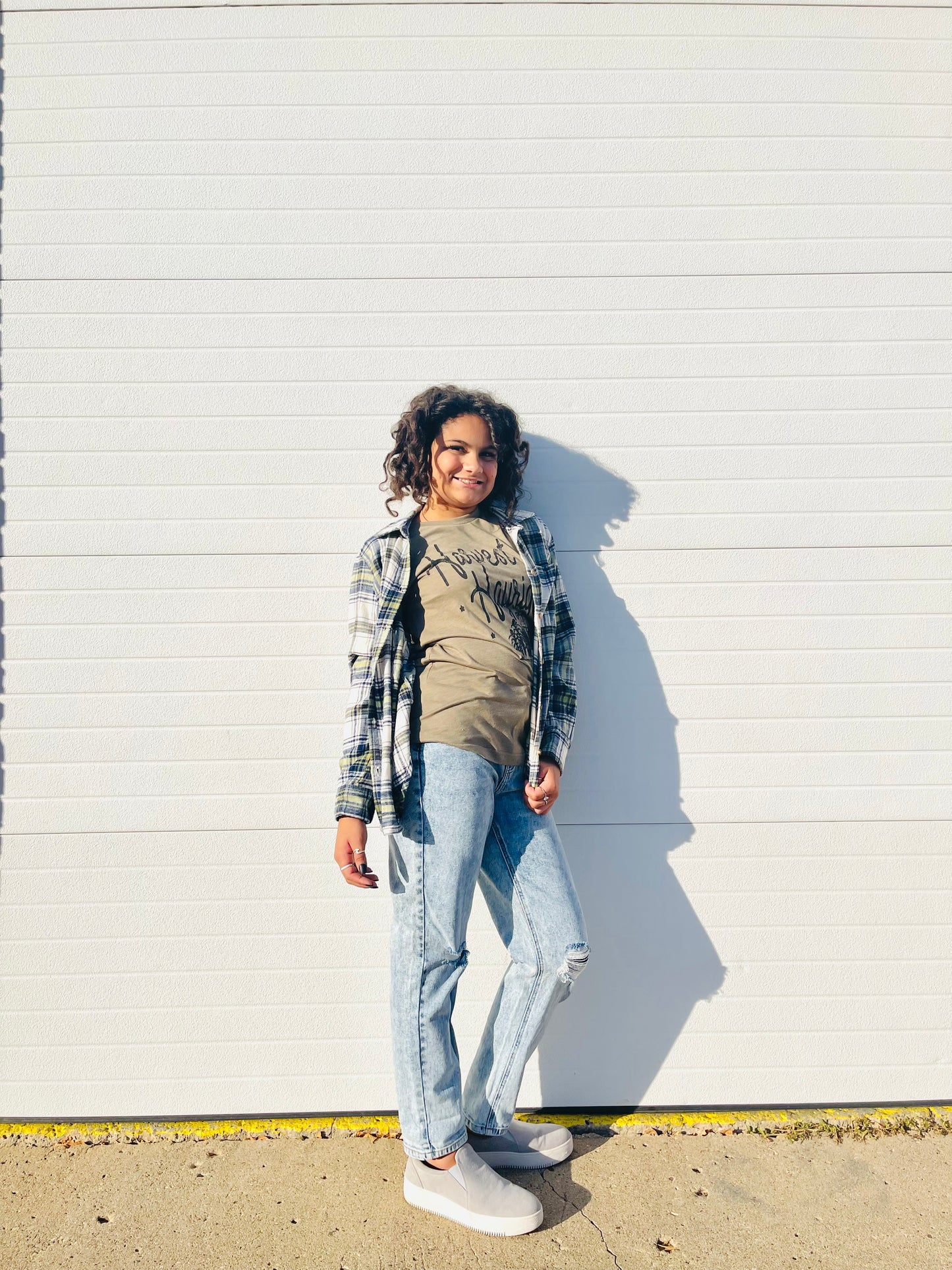 LOVE TREE- Flannel Top