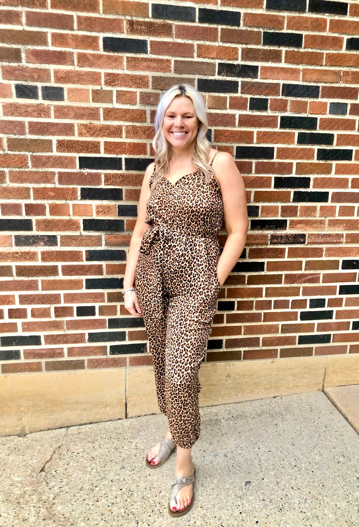CES FEMME- Animal Print Romper