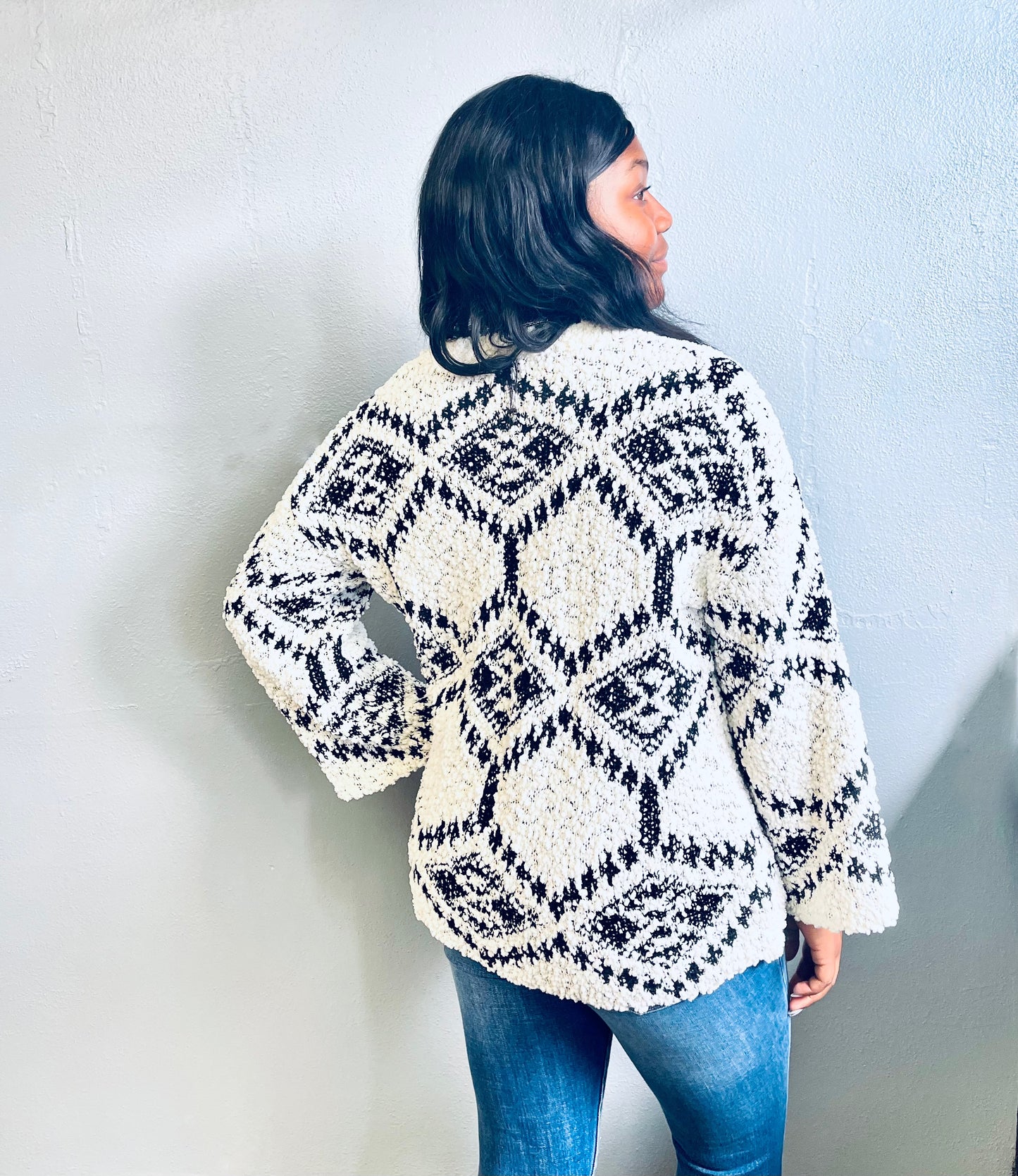 HYFVE- Abstract Print Sweater