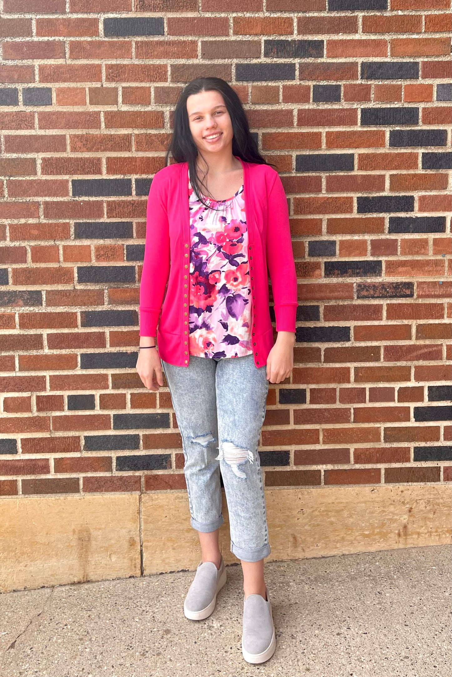 STACCATO- Sleeveless, Ruffled Floral Print Top