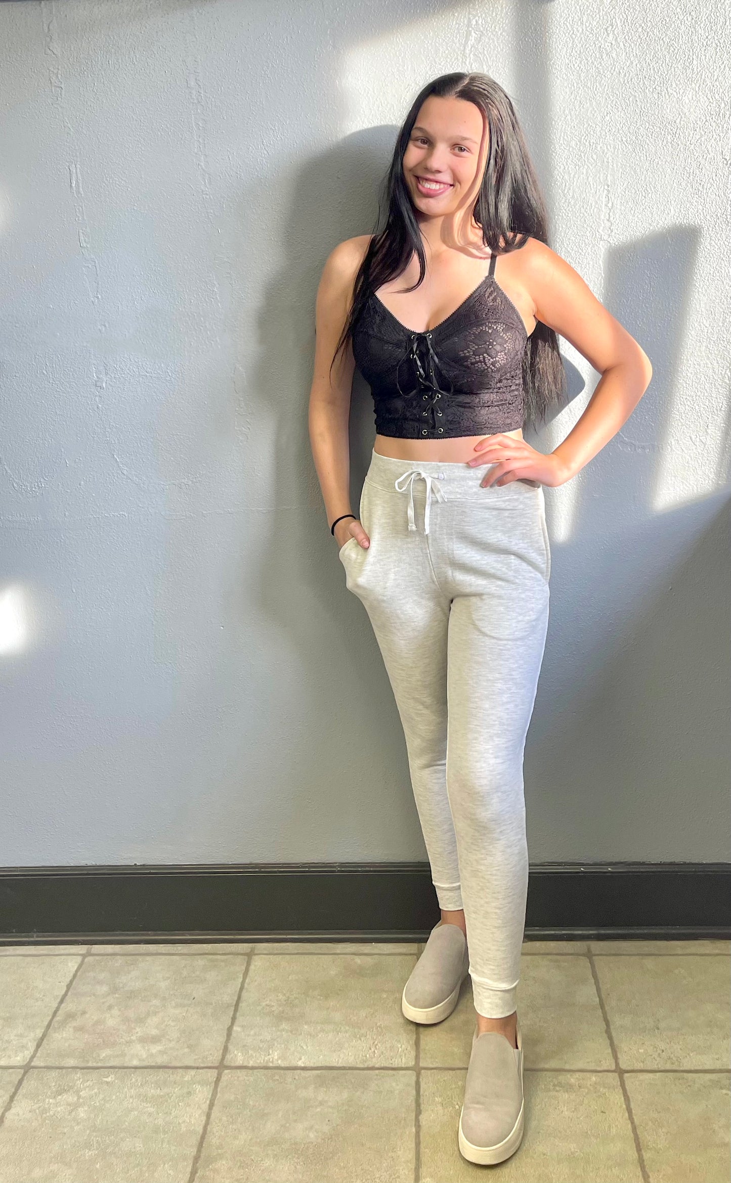 DOUBLE ZERO- Drawstring Joggers