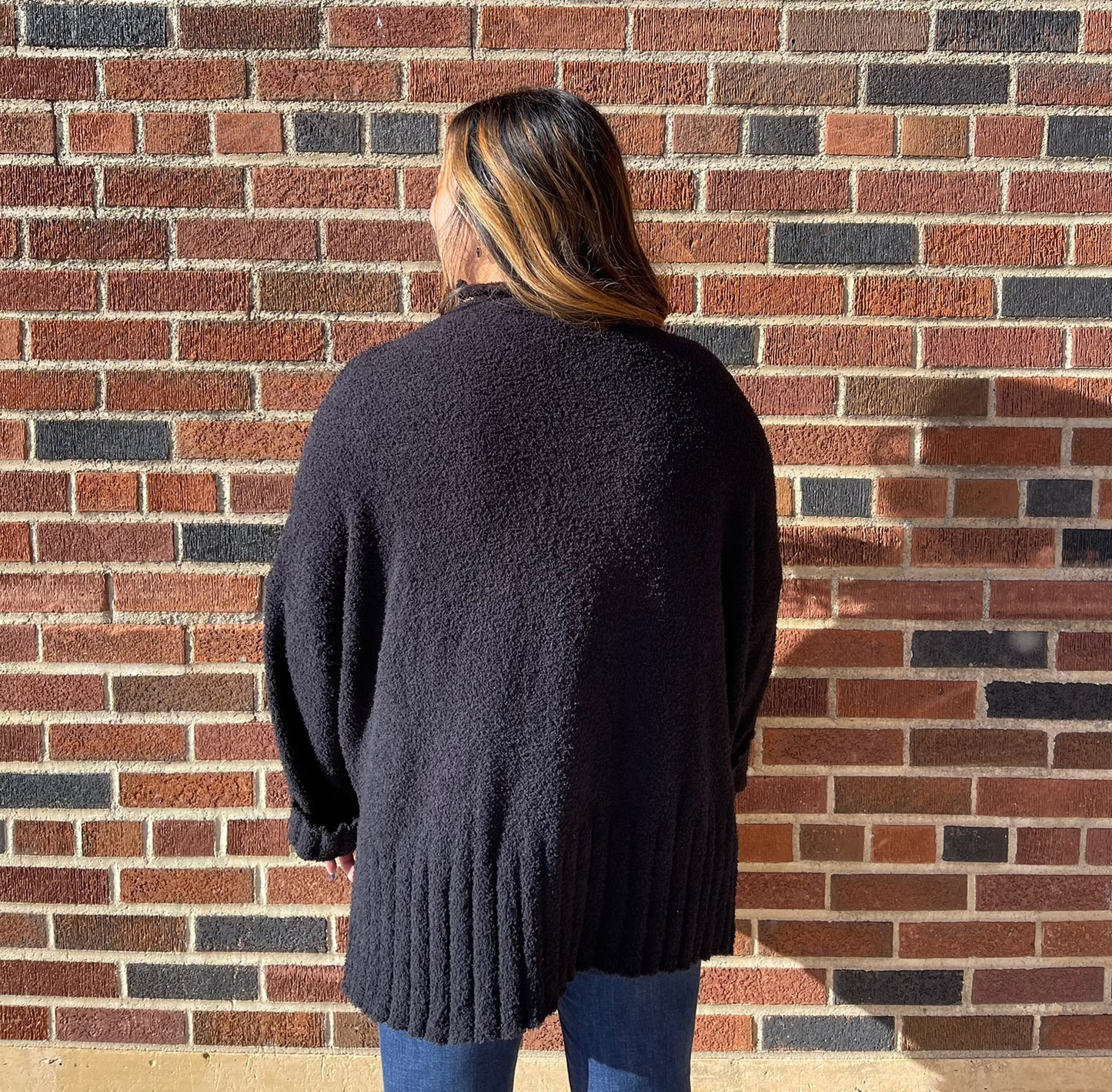 WHITE BIRCH- LS Solid Knit Mock Neck Sweater