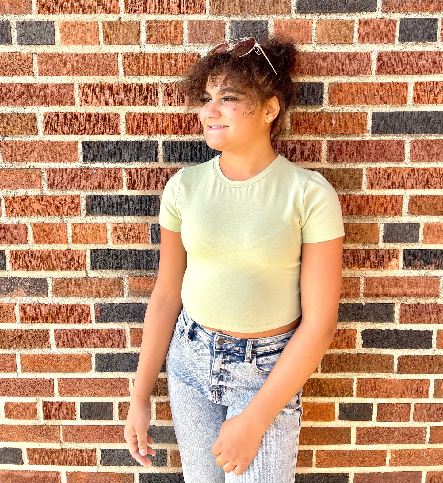 HYFVE- Crew Neck Cropped Tee