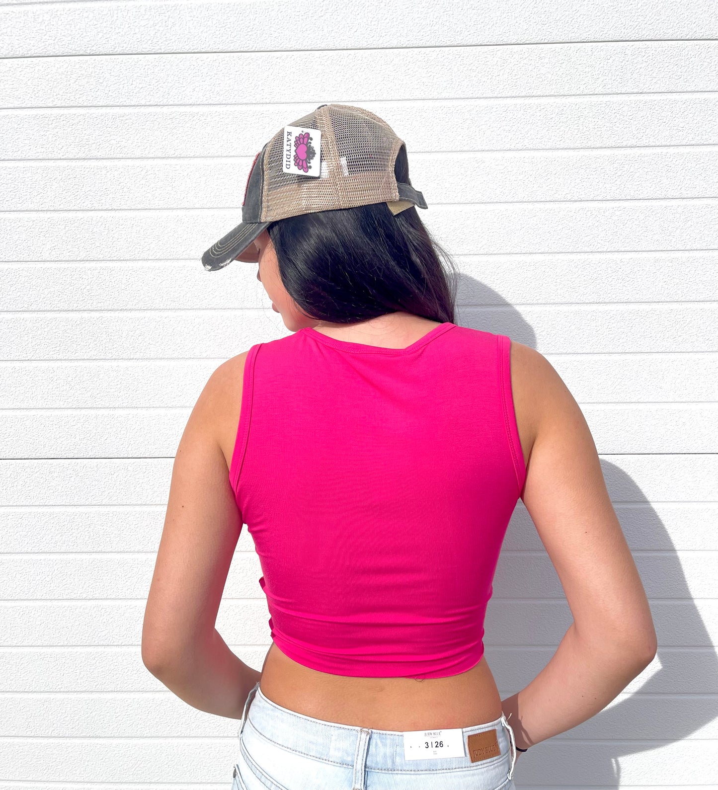 ZENANA- Twist Front Crop Top