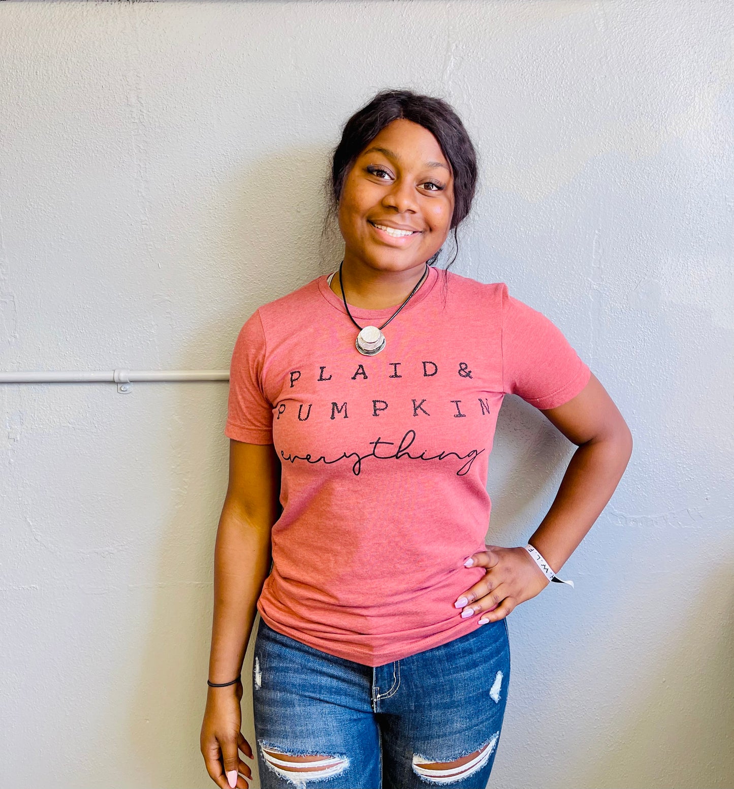 PLAID & PUMPKIN EVERYTHING- Tee