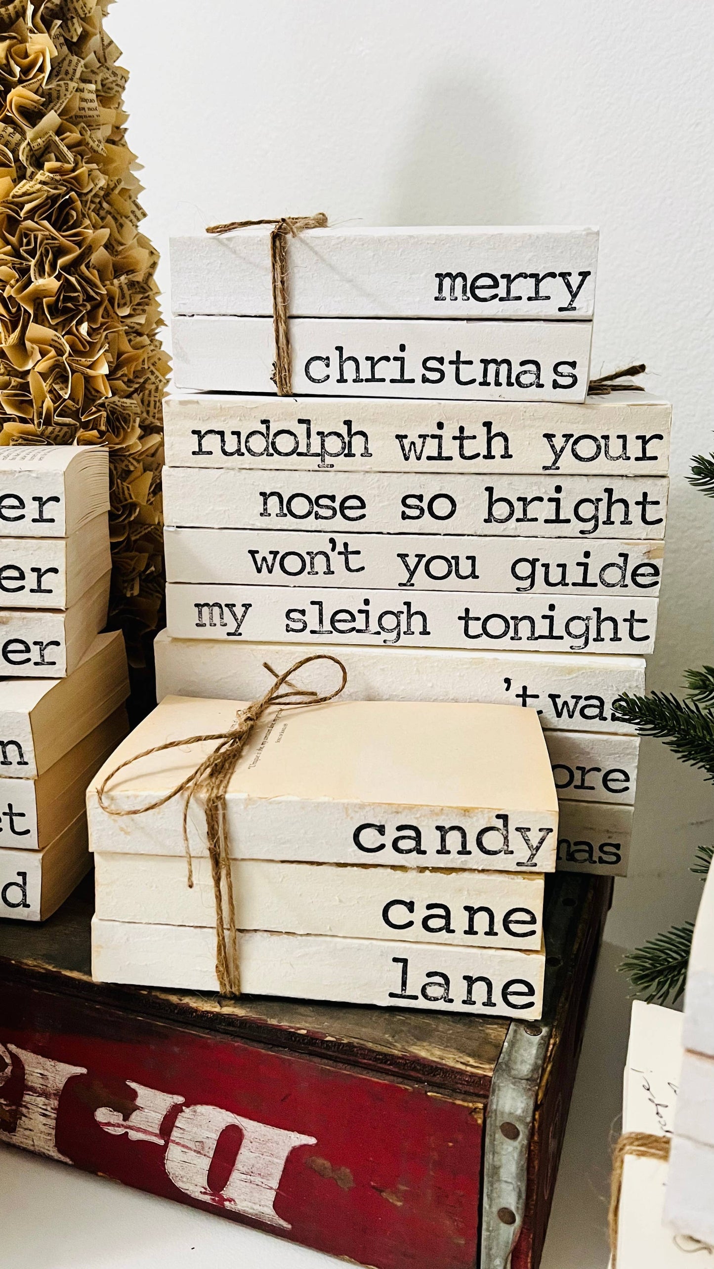 rudolph with your nose so bright Book Stack