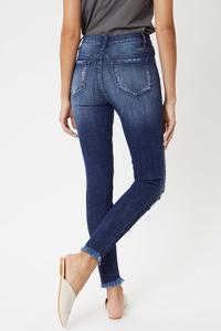 KANCAN- High Rise Distressed Ankle Skinny