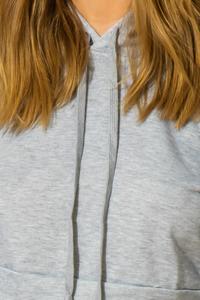 HYFVE- Balloon Sleeve Crop Top Hoodie