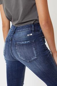 KANCAN- High Rise Distressed Ankle Skinny