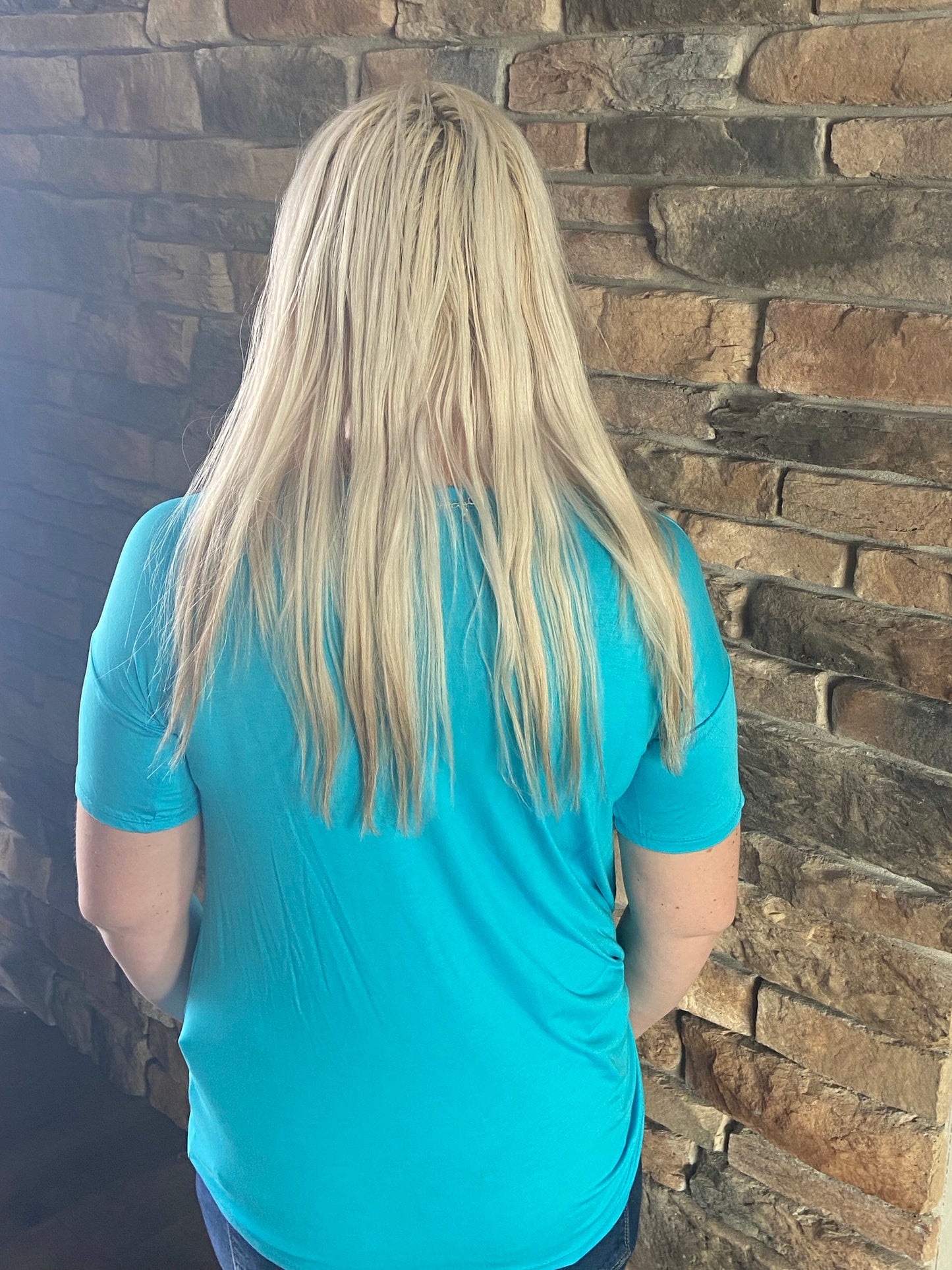 HEIMISH USA- V-Neck Top w/ Front Cutout