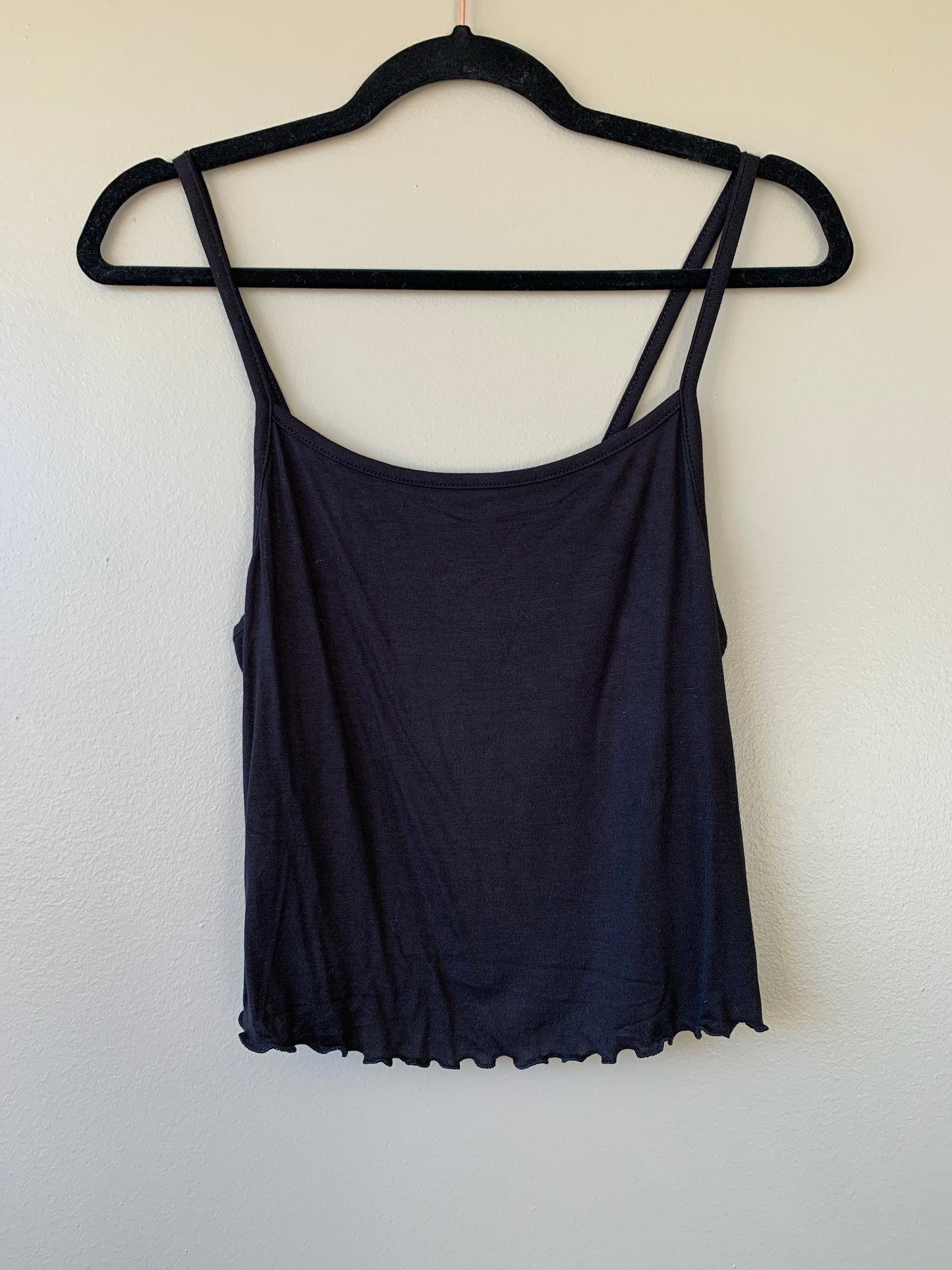 DOUBLE ZERO- Spaghetti Strap Crop Tank