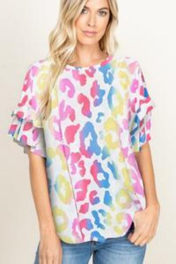 Heimish- Multi Lepoard Shirt