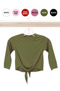 LOVE MY TEE- Knit Top w/ Front Tie