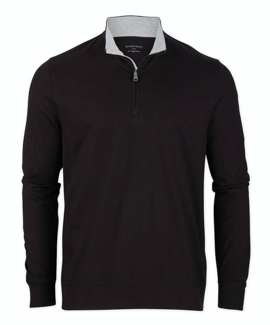 Men's Alumni Quarter Zip: BLACK / S