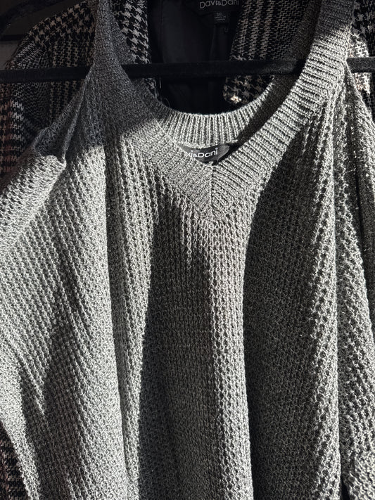 D&D- Knit Sweater W/ Shoulder Cut Outs