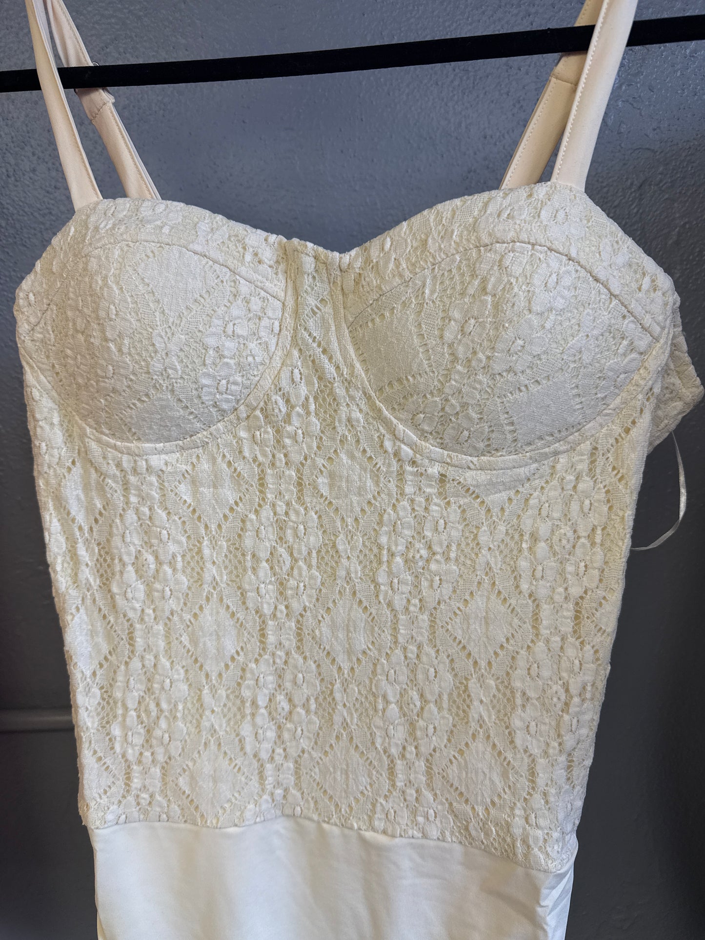 White Birch-Lace Bra Bodysuit