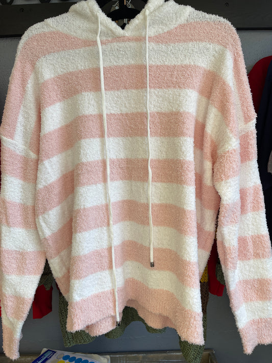 D&D- Striped Hooded Sweater