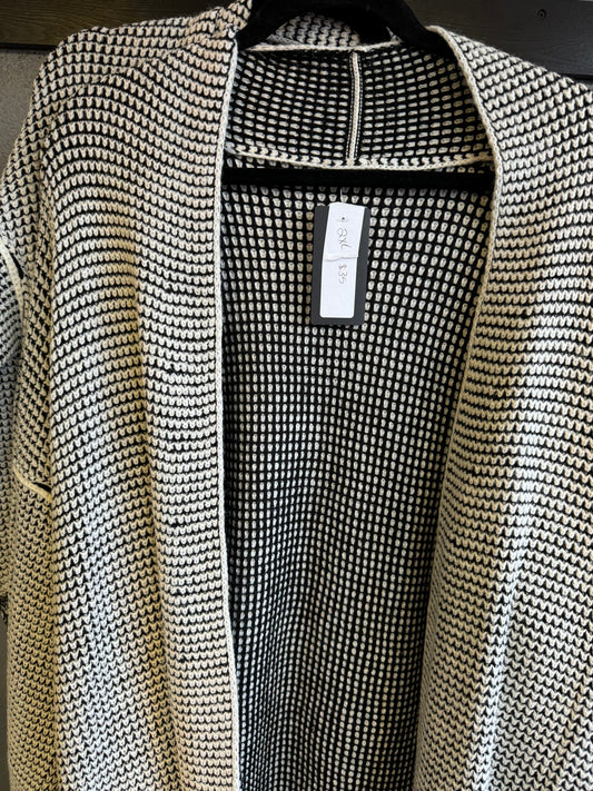 Knit Cardigan- BLACK & WHITE