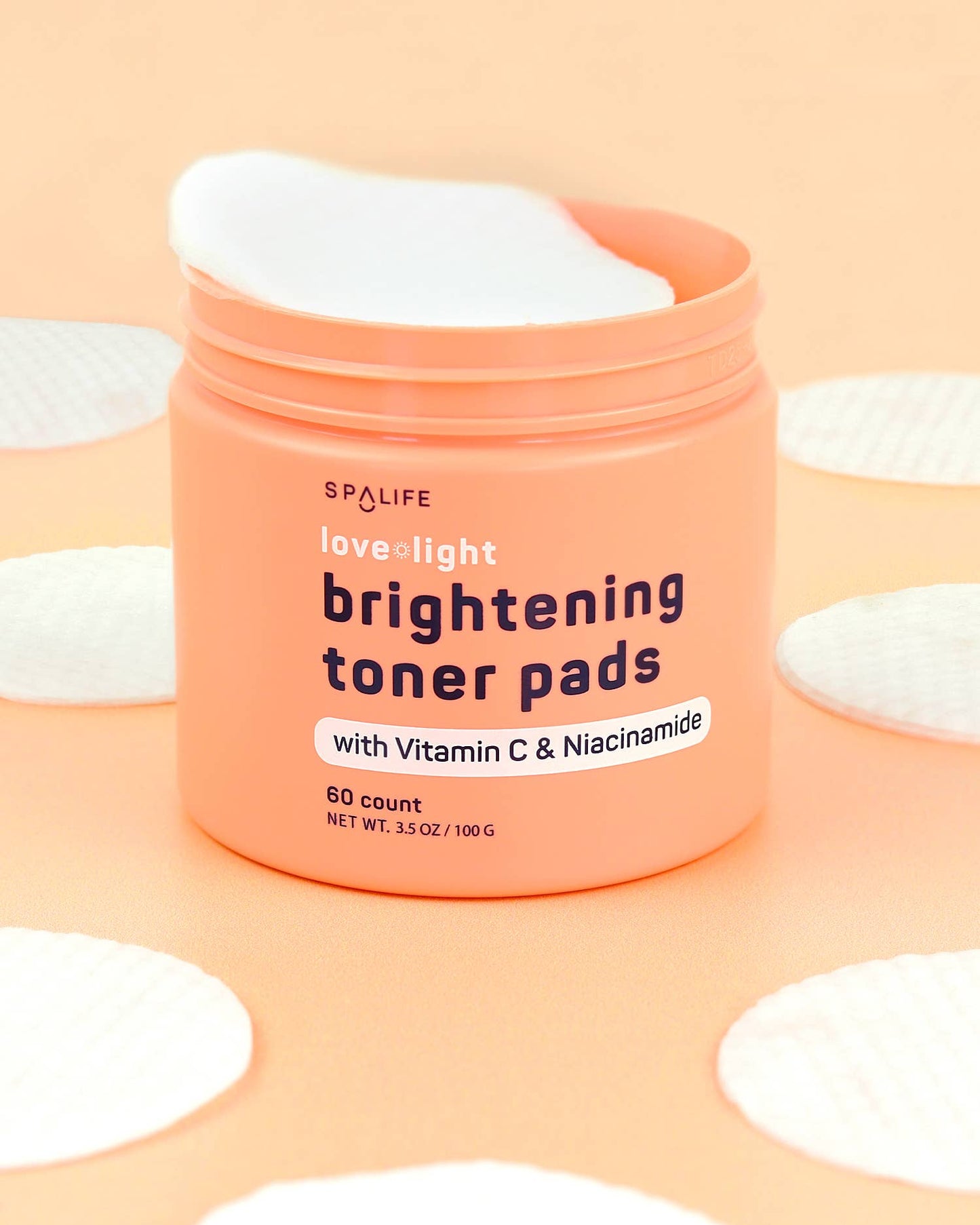 Love + light Brightening Toner Pads - 60 Pads