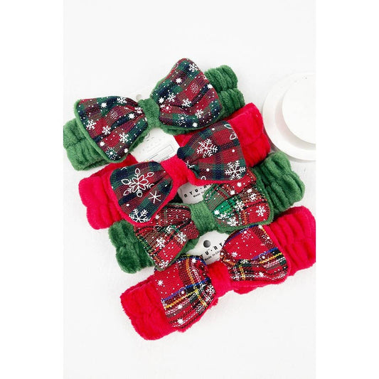 Christmas Theme Spa Cozy Headband: MIX COLOR / ONE