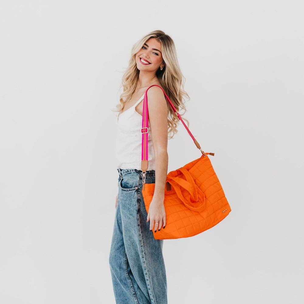 Day Dreamer Quilted Tote Bag Wholesale: Black