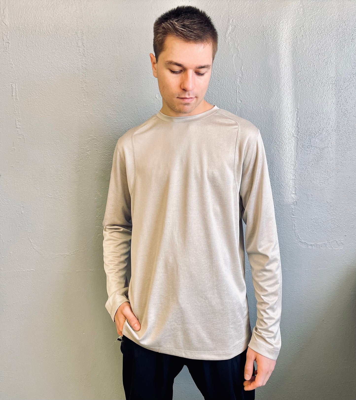 MONO B MEN- Micro-Perforated Active Long Sleeve