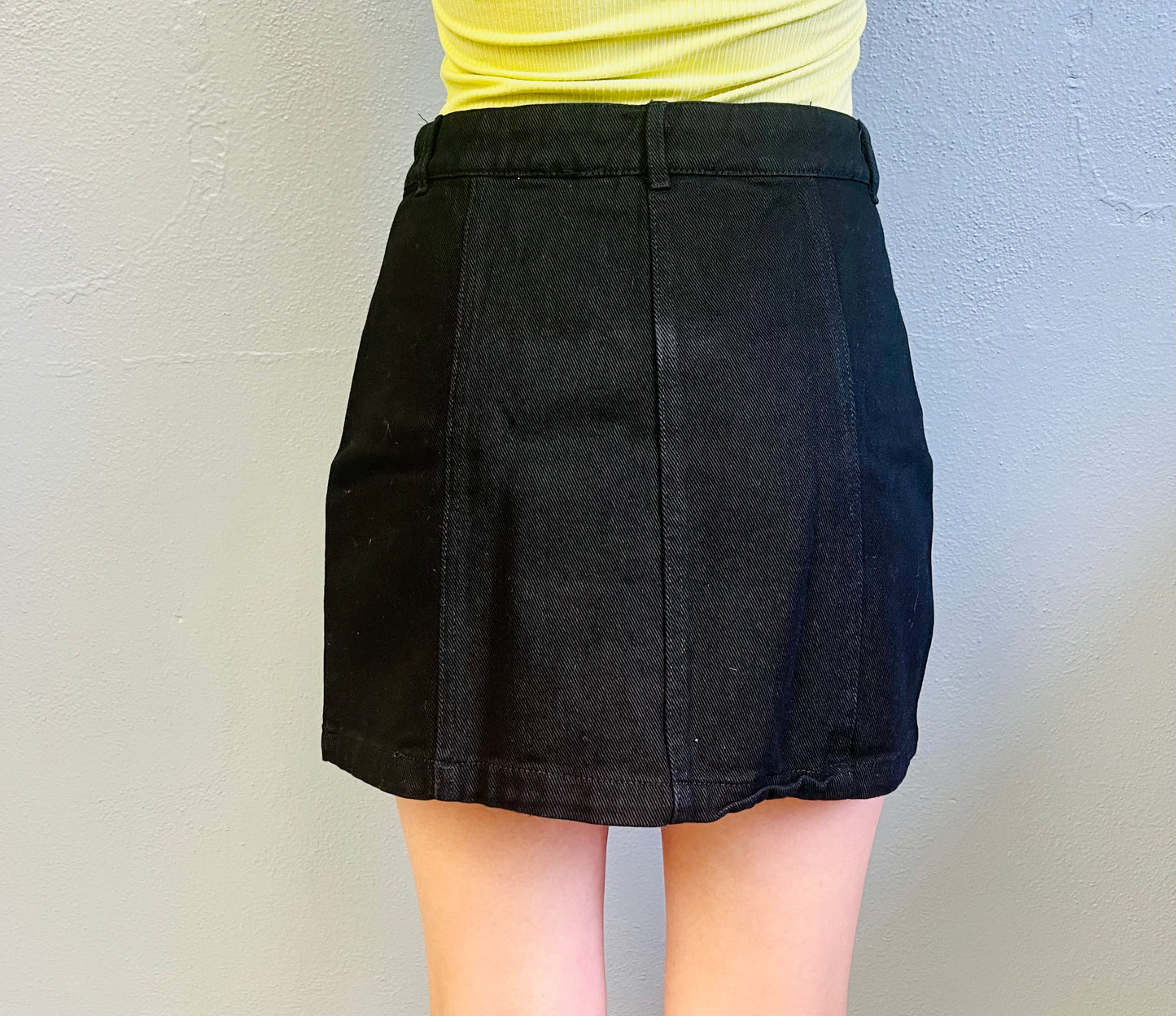 HYFVE- Button Front Mini Skirt