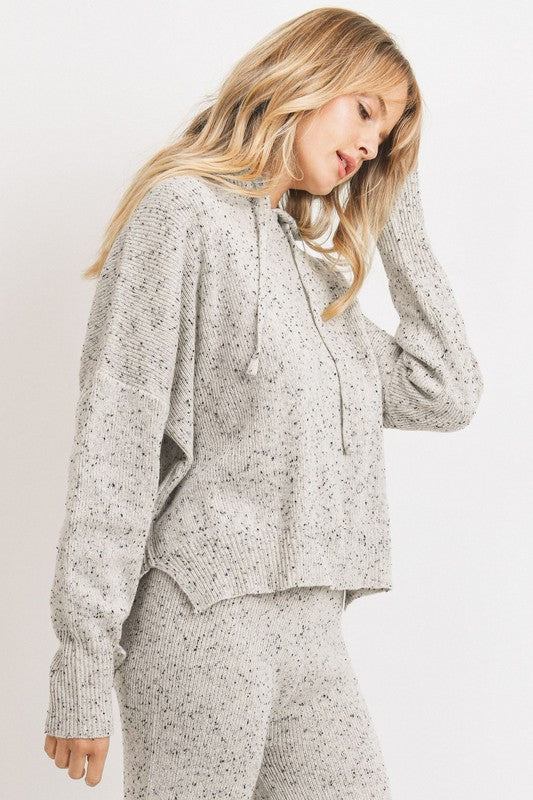 PAPER CRANE- Speckled Sweater Hoodie