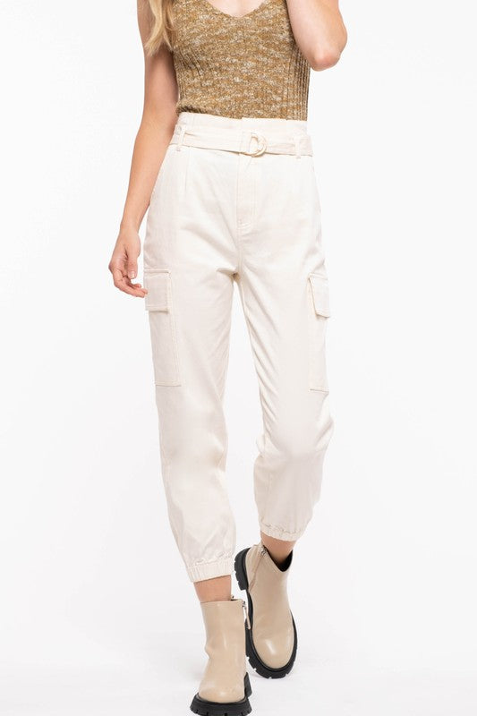 MINE- Belted Cargo Pants