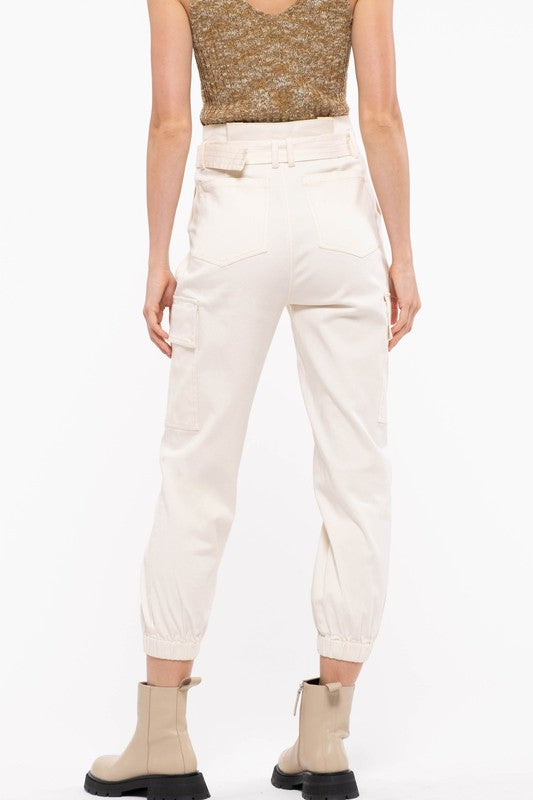 MINE- Belted Cargo Pants
