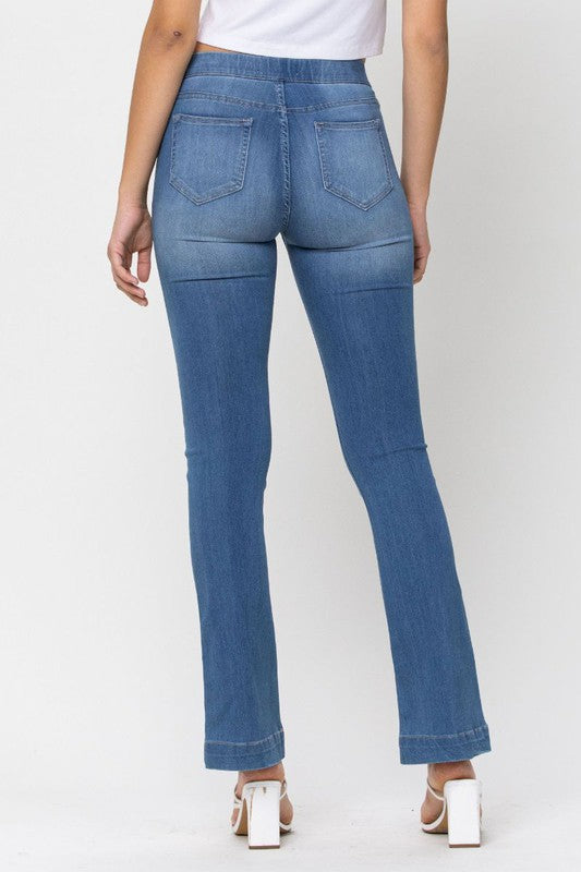 CELLO- Mid Rise Flare Jeggings