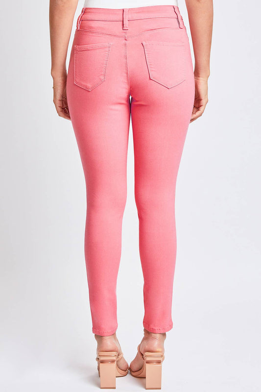 Hyperstretch Mid-Rise Skinny Jean: XL / Junior / Shell Pink