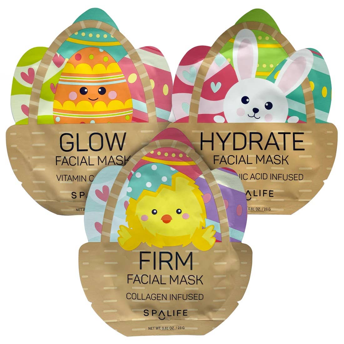 Spring & Easter, Assorted Facial Masks -9 Pk