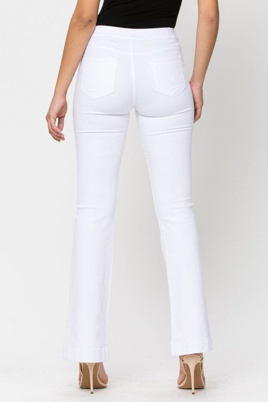 CELLO- White Wash Flare Jeggings