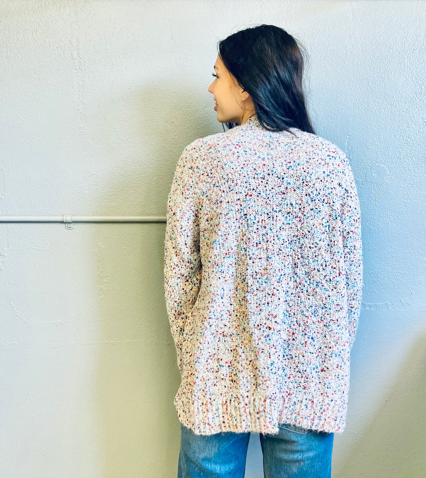 STACCATO- Color Speckled Knit Cardigan