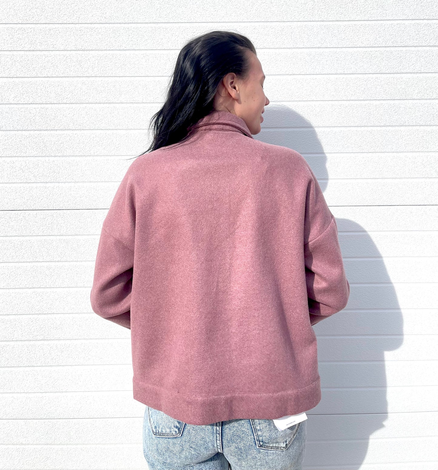 STACCATO- Long Sleeve Solid Shacket