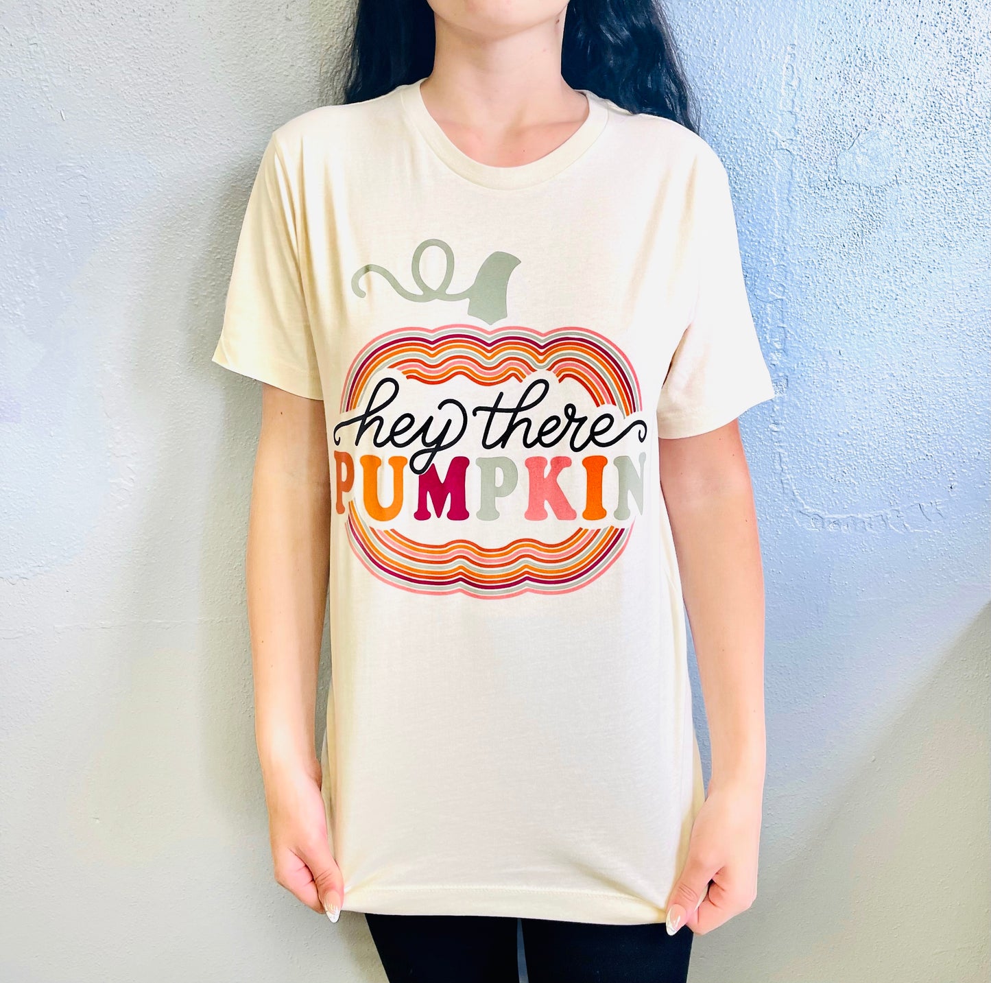 SMALL TOWN SOCIETY- “Hey There Pumpkin” Graphic Tee