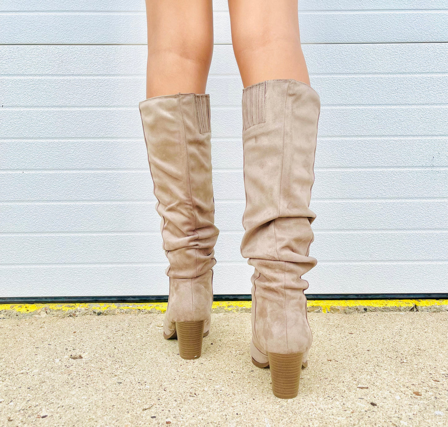 QUPID- Knee High Ruched Boot