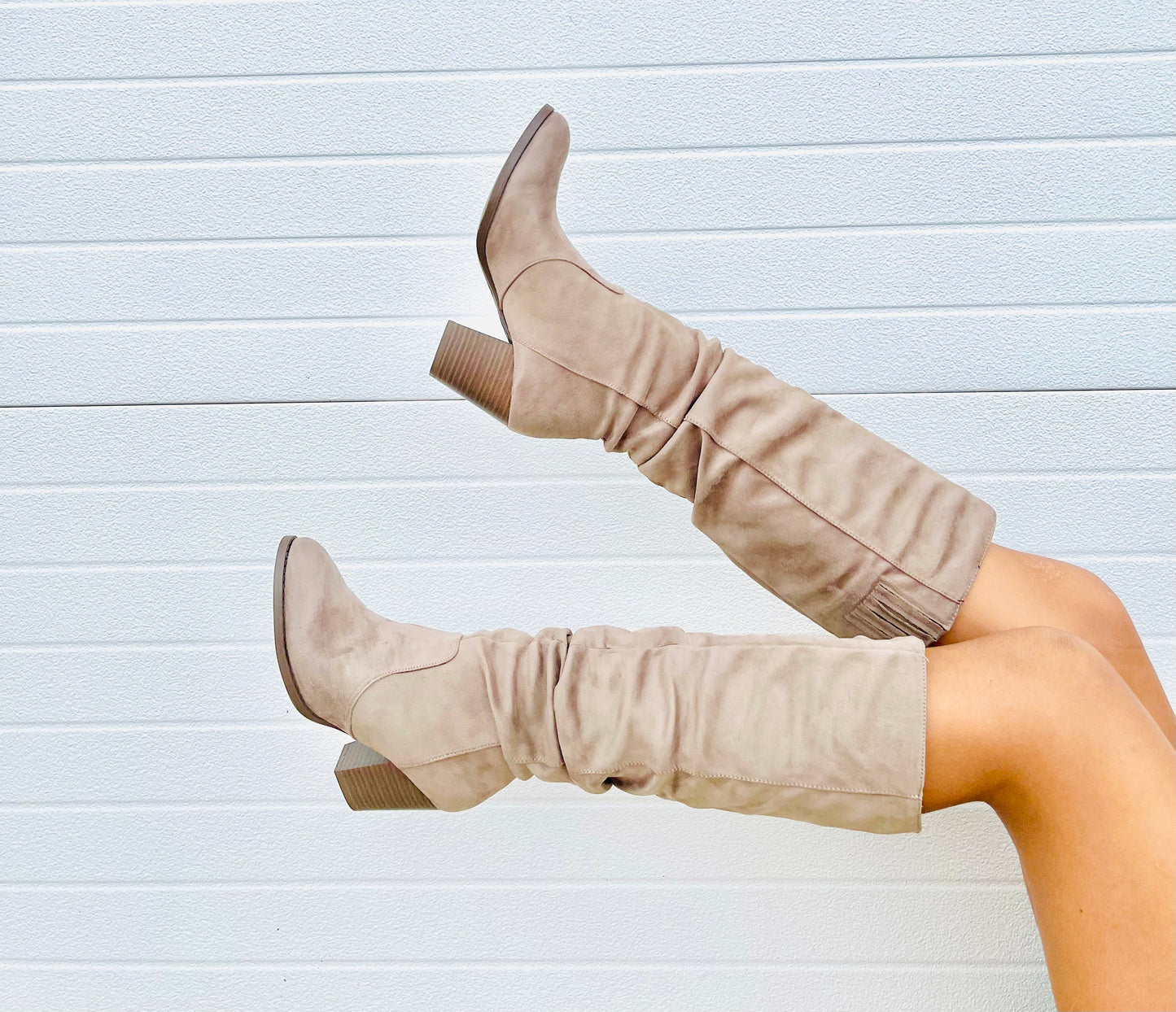QUPID- Knee High Ruched Boot