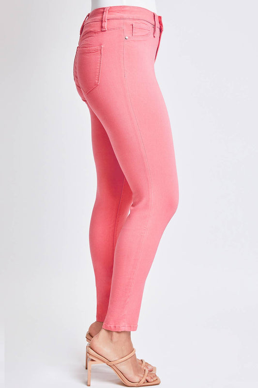 Hyperstretch Mid-Rise Skinny Jean: L / Junior / Shell Pink